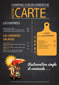 carte restaurant
