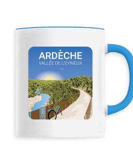 Mug Céramique avec Anse de couleur - Ardèche Dolce Via