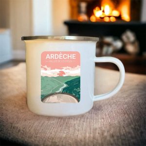Mug métal Voie Douce Ardèche