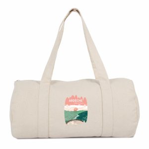 Sac Polochon 100 % coton biologique - Vallée de l'Eyrieux