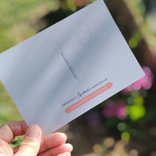 Carte postale vallée de l'Eyrieux - verso