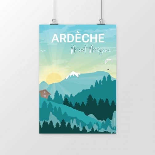 Poster Mont Mézenc- Ardèche