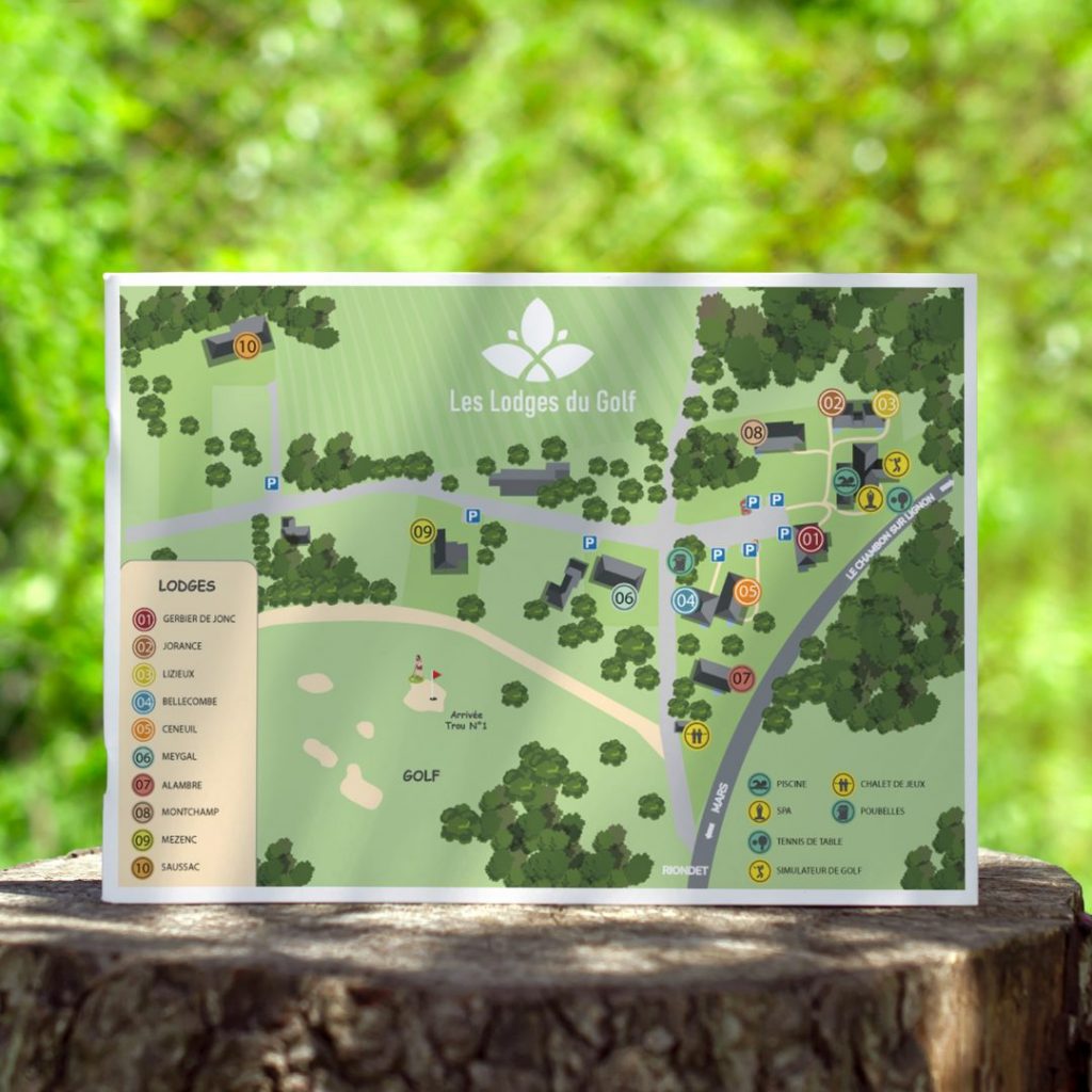 Plan domaine les Lodges du Golf