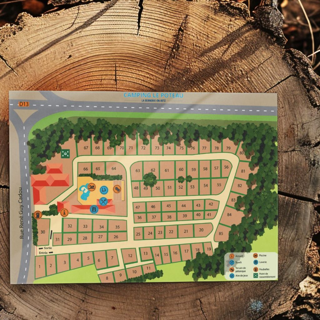 Plan Camping le Poteau