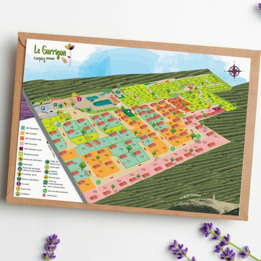 Plan Camping le Garrigon