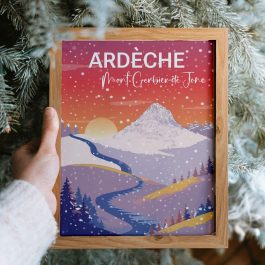 Poster Mont Gerbier de Jonc sous la neige