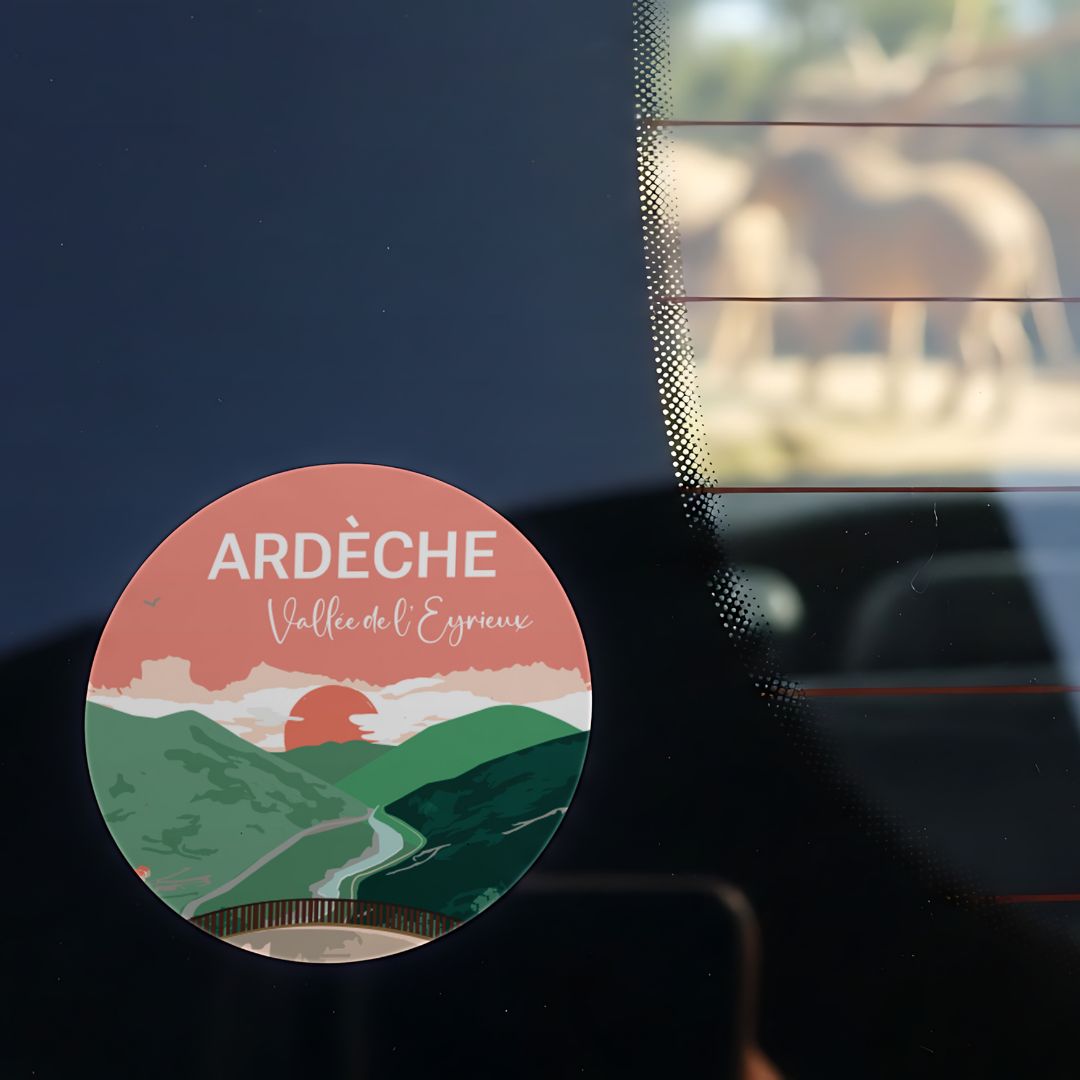 Autocollant extérieur Ardèche Vallée de l'Eyrieux