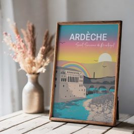 Poster -Saint-Sauveur-de-Montagut- Ardèche